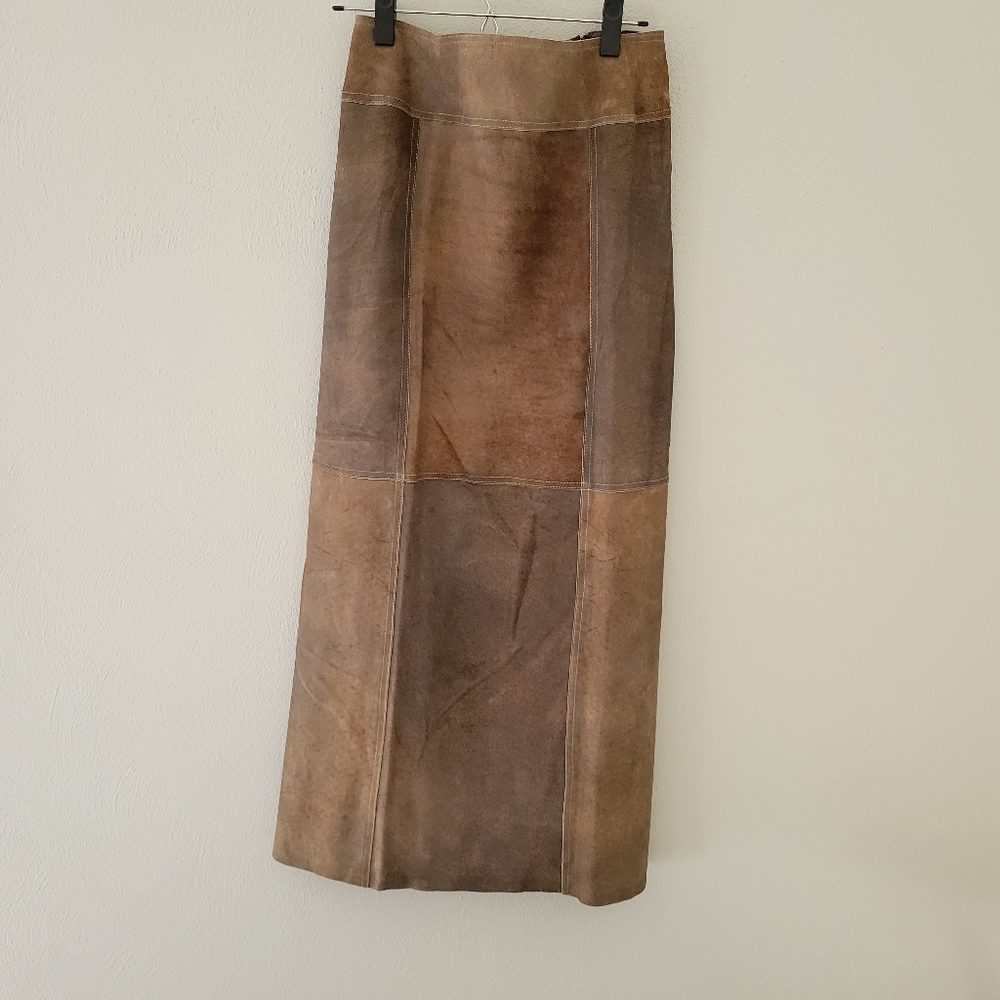 Peruvian Connection Brown Maxi Skirt